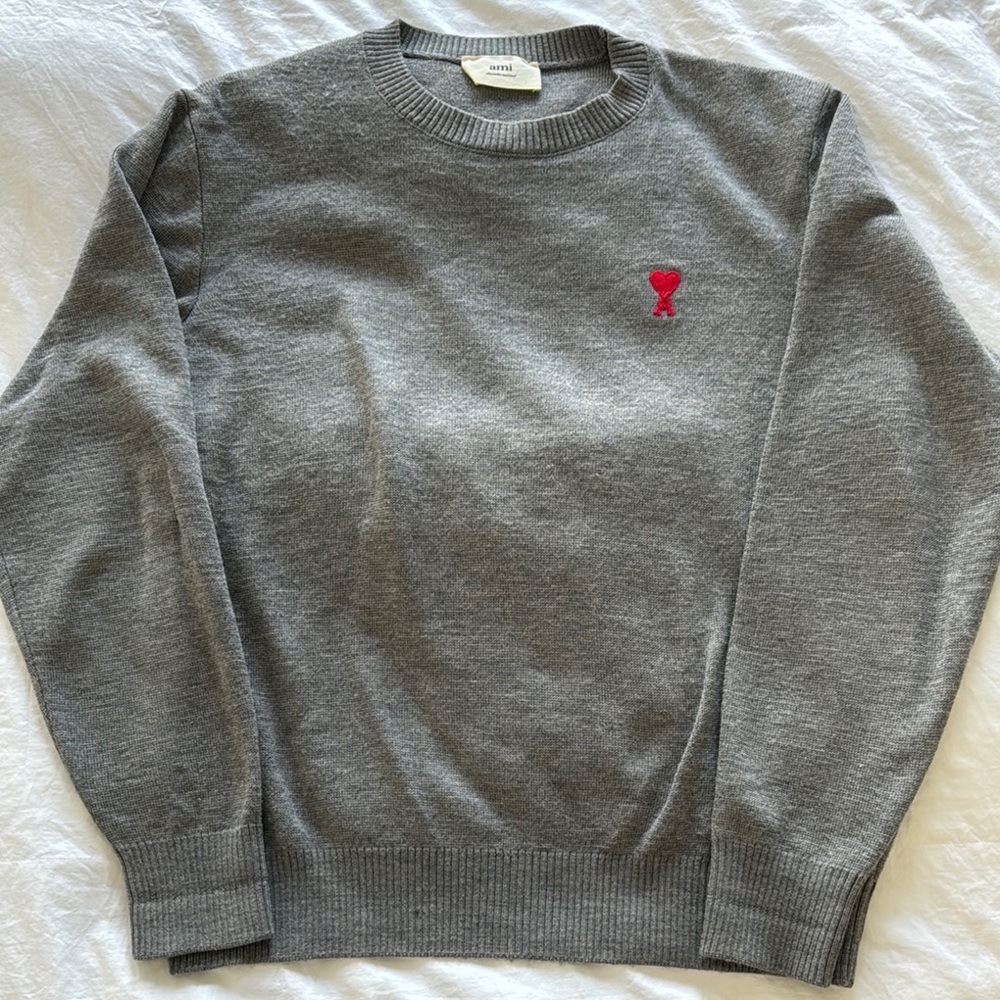 Gray Crew Neck Sweater